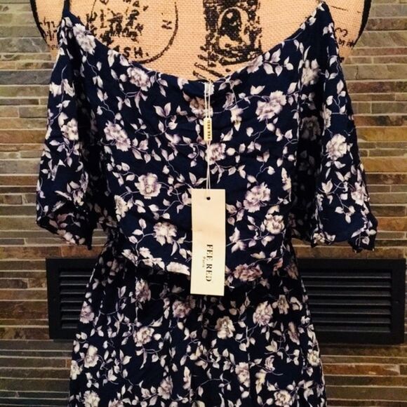 Paris Collection Navy Floral Maxi BB133 - Picture 5 of 5